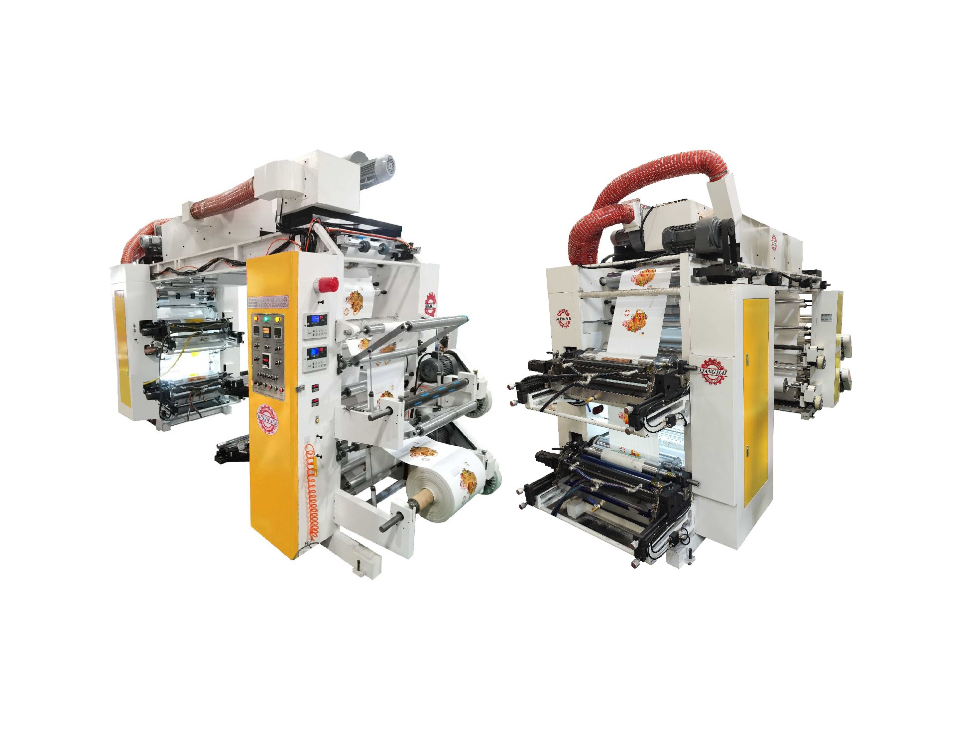 Four colors Belt Design multicolor flexo graphic printing machine