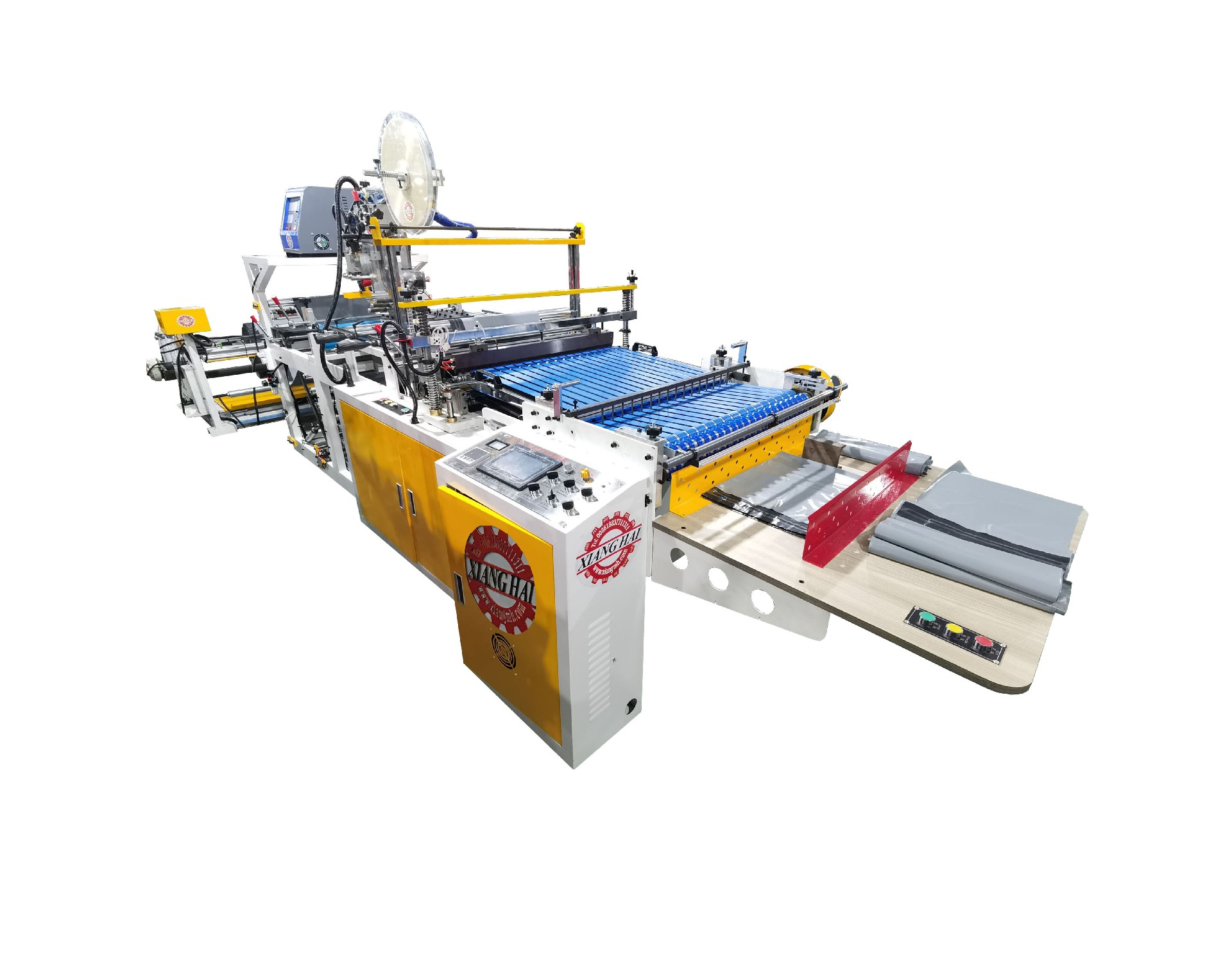 High productivity hot melt glue dhl courier express mail bag making machine