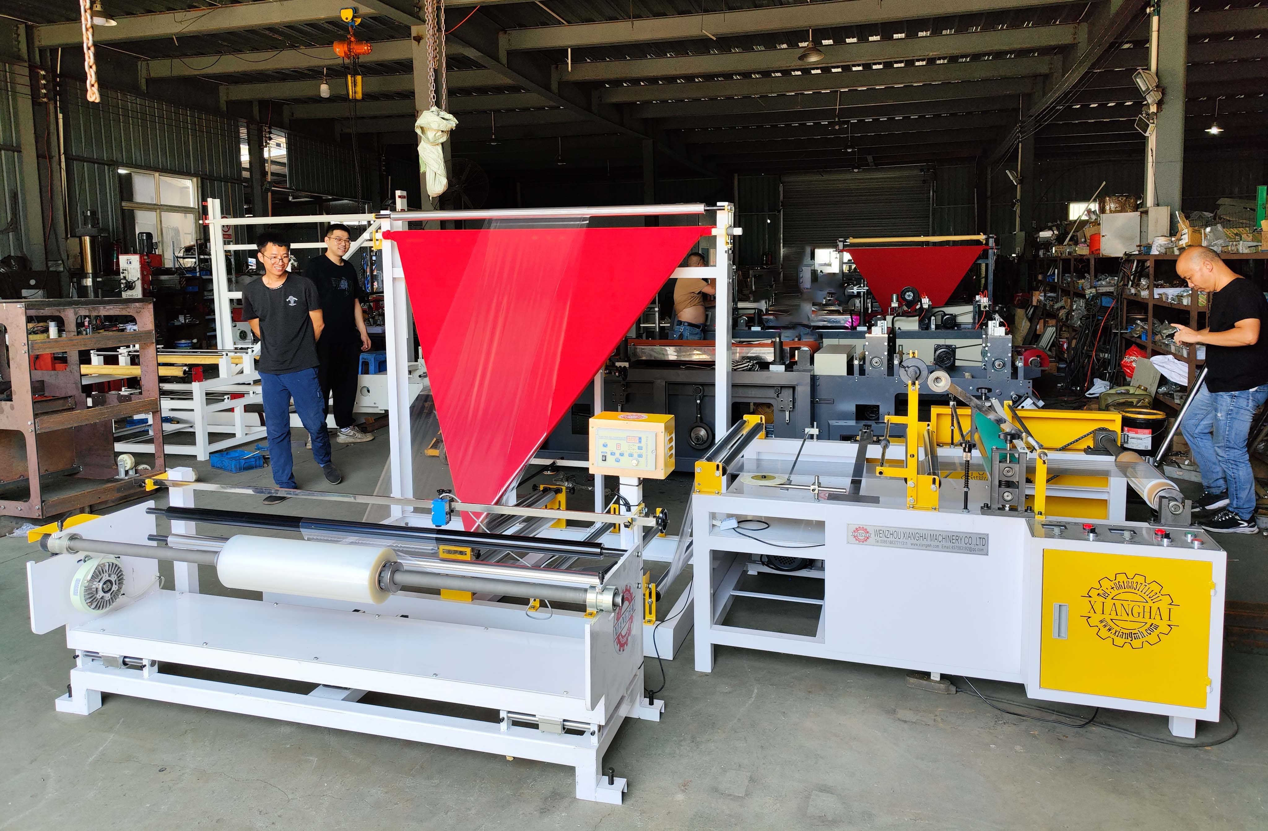 Russia customent folding winding machine successful test
