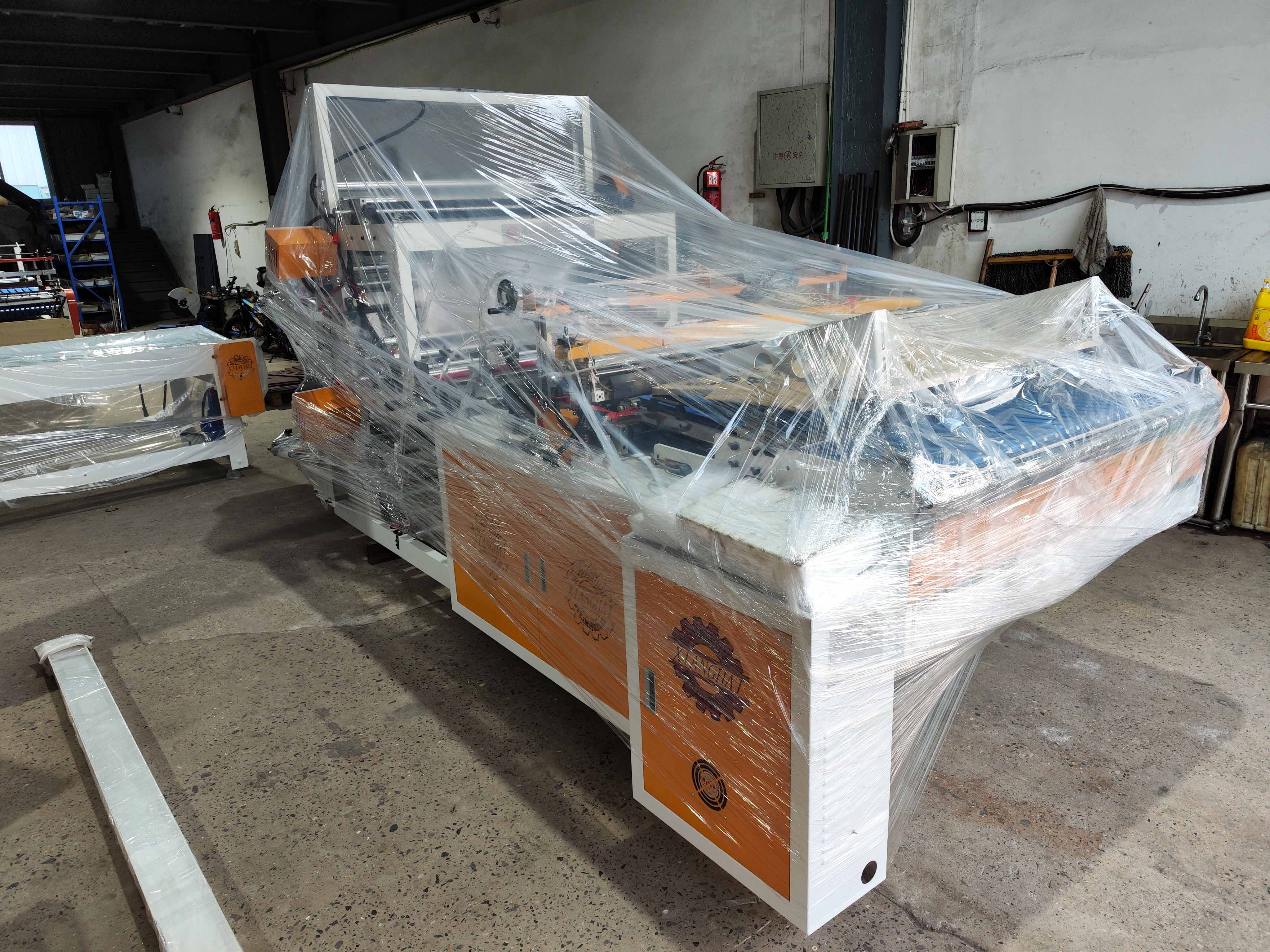Philippines customer side sealing bag making machine shipment.