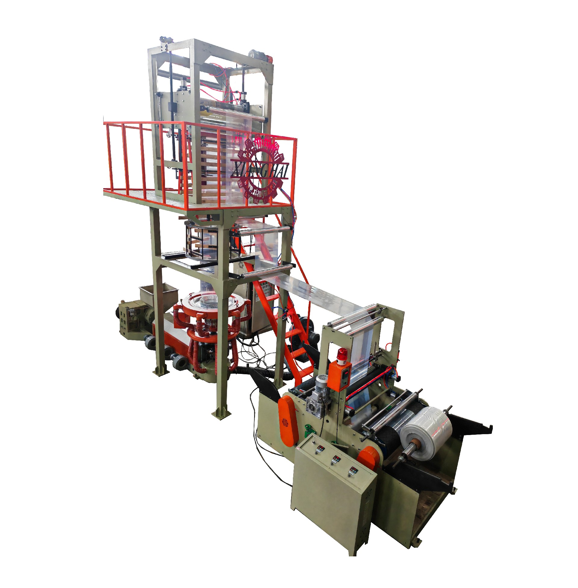 Single Layers Co-Extrusion Double Winders Film Blowing Machine